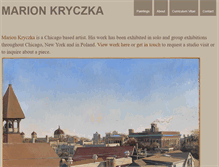 Tablet Screenshot of marionkryczka.com